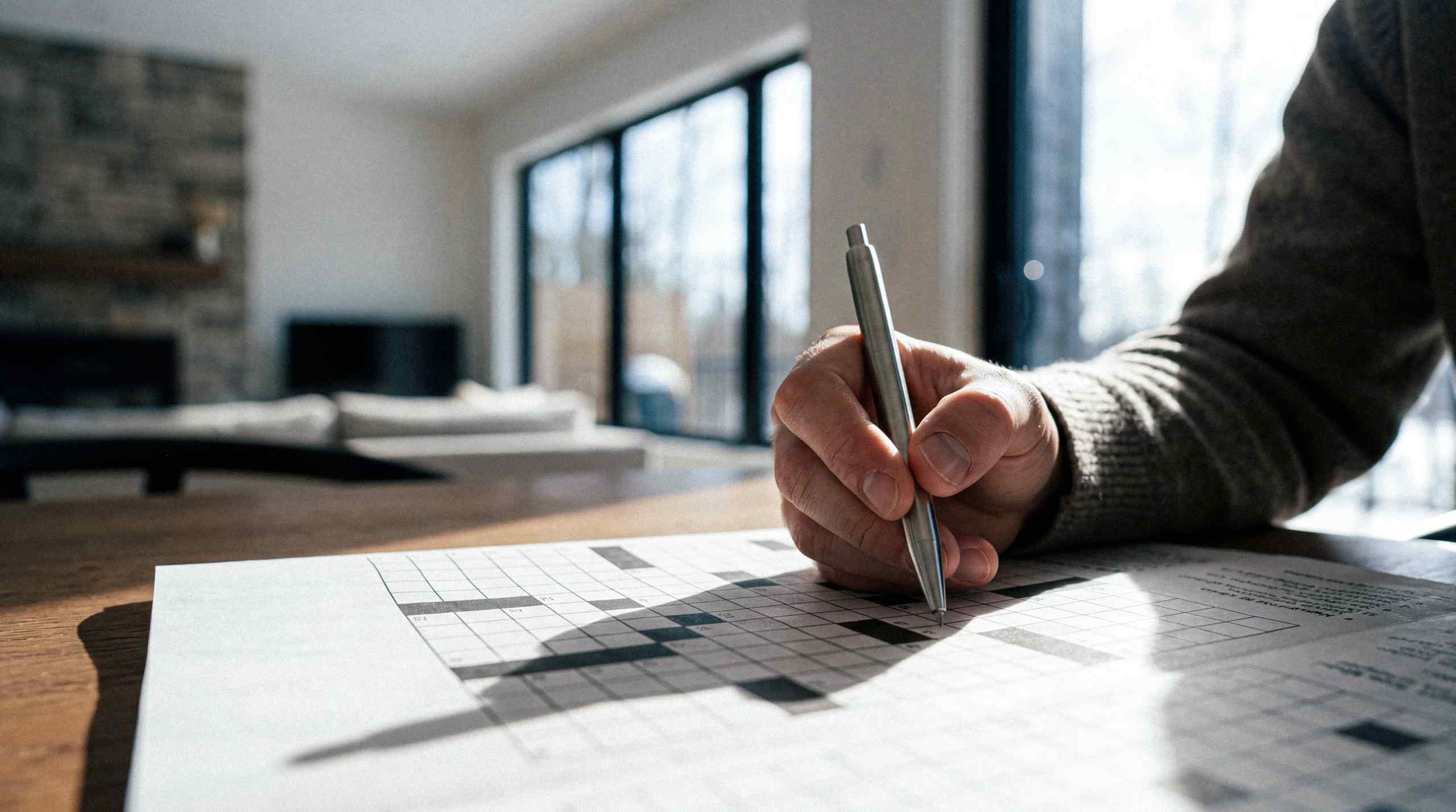 Life's a Gamble: High-Stakes Crossword Puzzles?